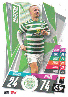 Leigh Griffiths Celtic Glasgow 2020/21 Topps Match Attax CL #CEL11
